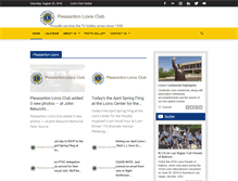 Tablet Screenshot of pleasantonlionsclub.org